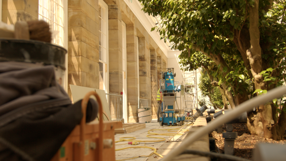 Photo of the Wentworth Woodhouse Camelia House under construction